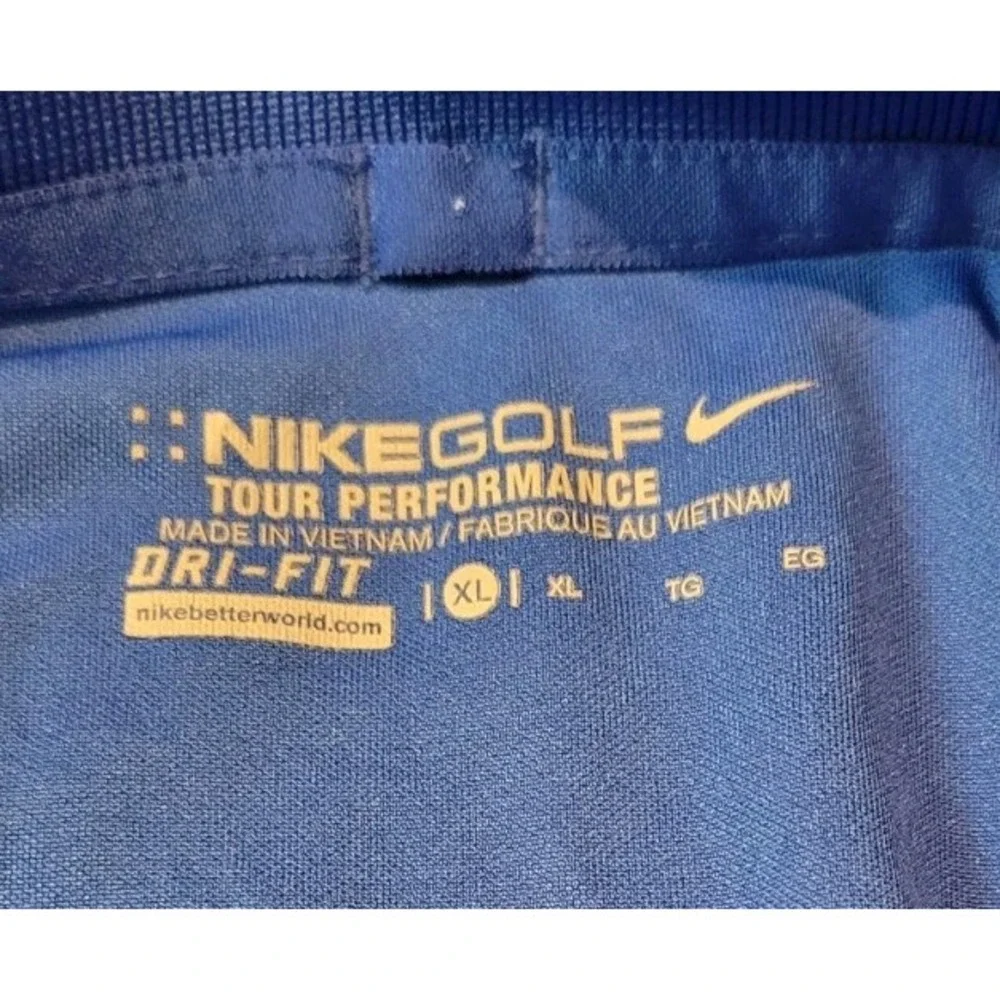 NIKE GOLF DRI FIT MENS BLUE POLO SIZE XL